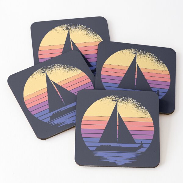 Item preview, Retro Sunset Sailboat Design designed and sold by gnunes81.
