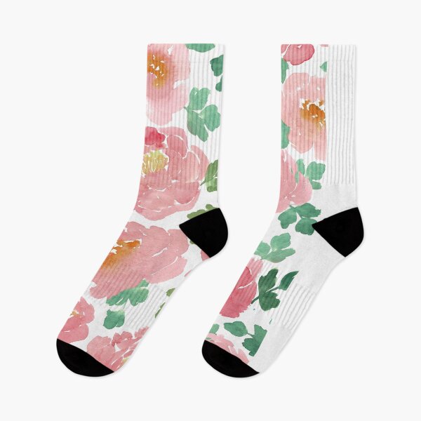 Item preview, Loose Watercolor Pink Peonies Pattern designed and sold by Danica Templeton.