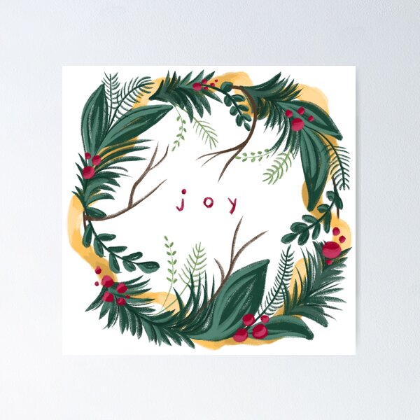 Item preview, Joy wreath designed and sold by carlygcreates.