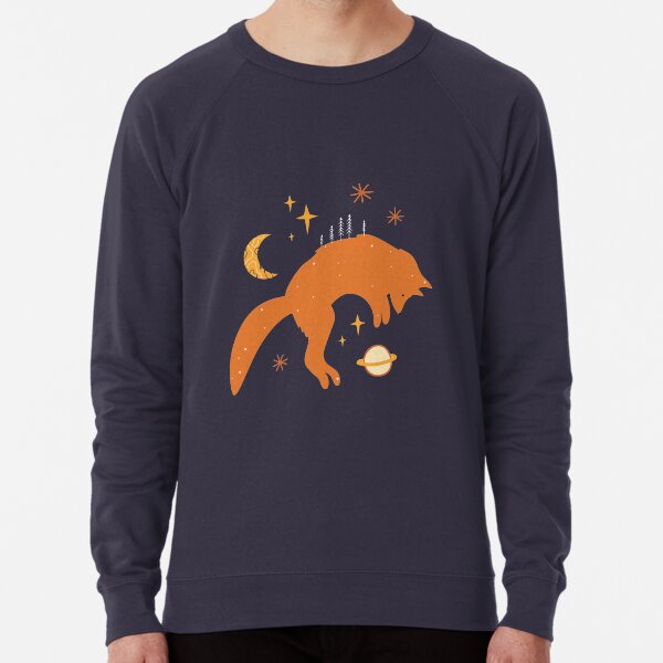 Space Foxes Minimalist Style Lightweight Sweatshirt
