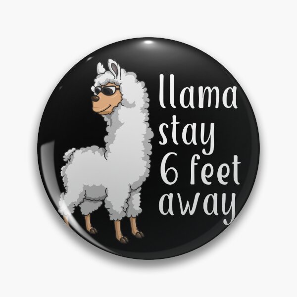 Item preview, Llama Stay Six Feet Away Social Distancing Yoga Llamastay Gear designed and sold by DynamicDesign.