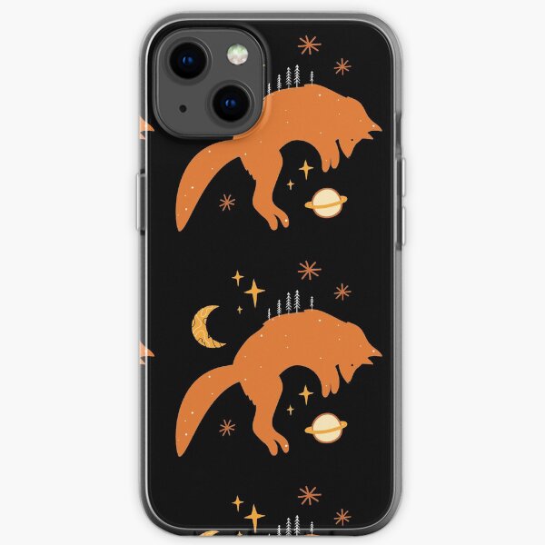 Space Foxes Minimalist Style iPhone Soft Case