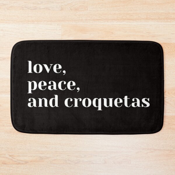 Item preview, Love Peace and Croquetas White designed and sold by Cubiches.