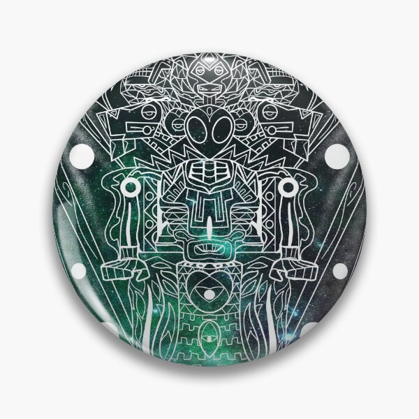 Item preview, alien in mictlan hell space pattern ecopop designed and sold by jorgelebeau.