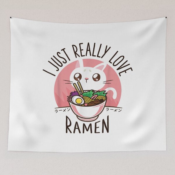 Item preview, Love Ramen Japanese Noodles Shirt Kawaii Anime Cat Gifts designed and sold by SnyderJason.