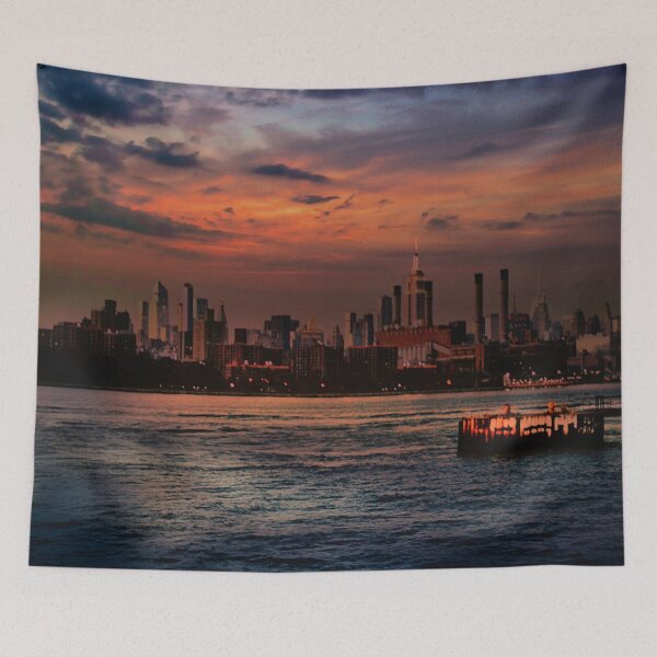 Item preview, RED SKIES ON THE WATER designed and sold by BOLLA67.