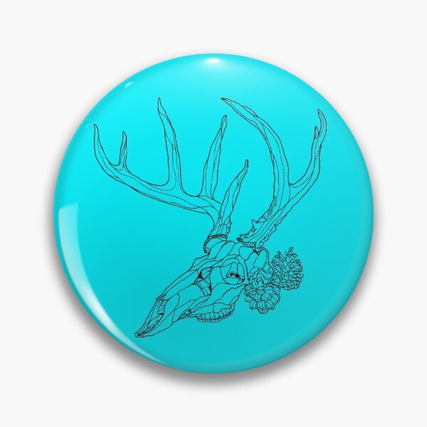 Item preview, Whitetail Buck Skull with Pine Cones designed and sold by TinkerandBone.