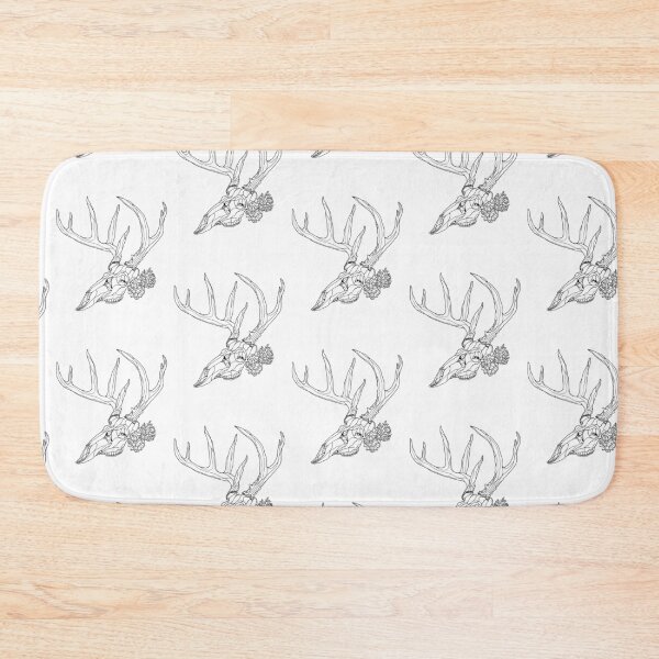 Item preview, Whitetail Buck Skull with Pine Cones designed and sold by TinkerandBone.