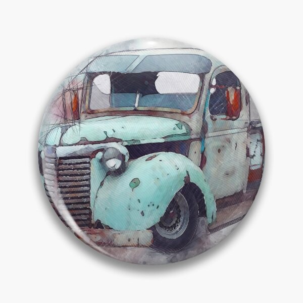 Item preview, Vintage American Pickup Truck. Step Side Tray. Watercolor designed and sold by shirtdan.