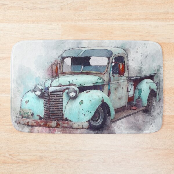 Item preview, Vintage American Pickup Truck. Step Side Tray. Watercolor designed and sold by shirtdan.