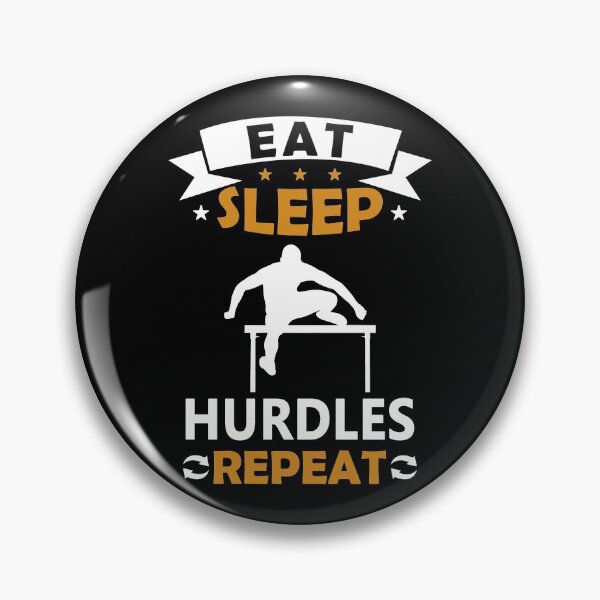 Item preview, Eat Sleep Hurdles Repeat - Funny Gift Idea designed and sold by TeeDesignsStore.