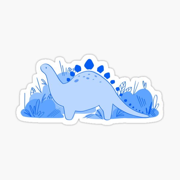 blue dino Sticker