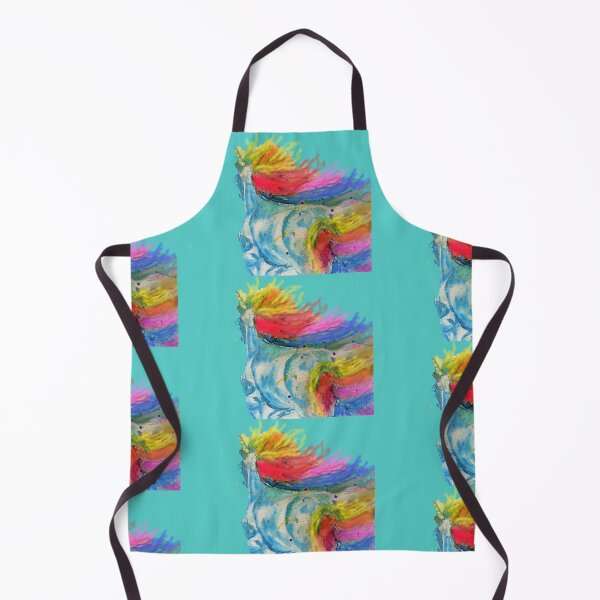 Item preview, Unicorn Watercolor Painting Blue - On Aqua designed and sold by Sarah Rajkotwala.