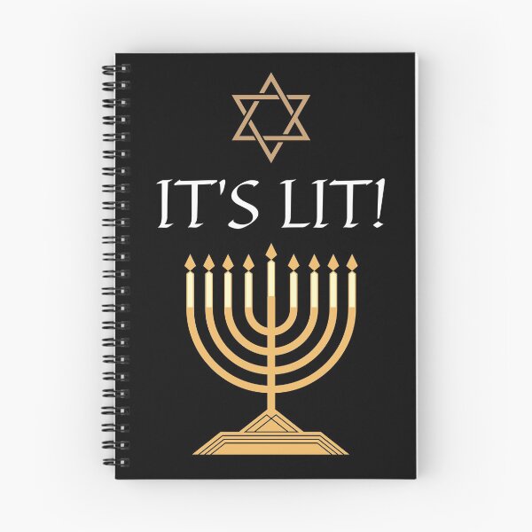 Item preview, It's Lit Menorah and Star of David designed and sold by SingofSolace.