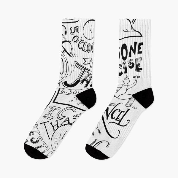Item preview, The Grinch's Schedule (Black and White) designed and sold by catlashley.