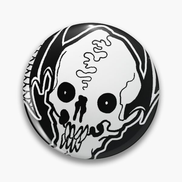 Item preview, Tatuaje de calavera con alas de murciélago designed and sold by Greg Donchatz.