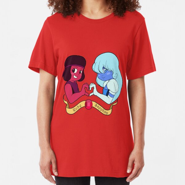 Steve Universe - Ruby and Sapphire Camiseta ajustada