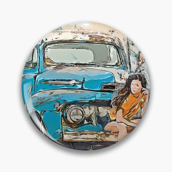 Item preview, Vintage American Pickup Truck. Watercolor. Illustration. designed and sold by shirtdan.