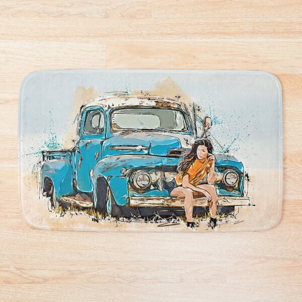 Item preview, Vintage American Pickup Truck. Watercolor. Illustration. designed and sold by shirtdan.
