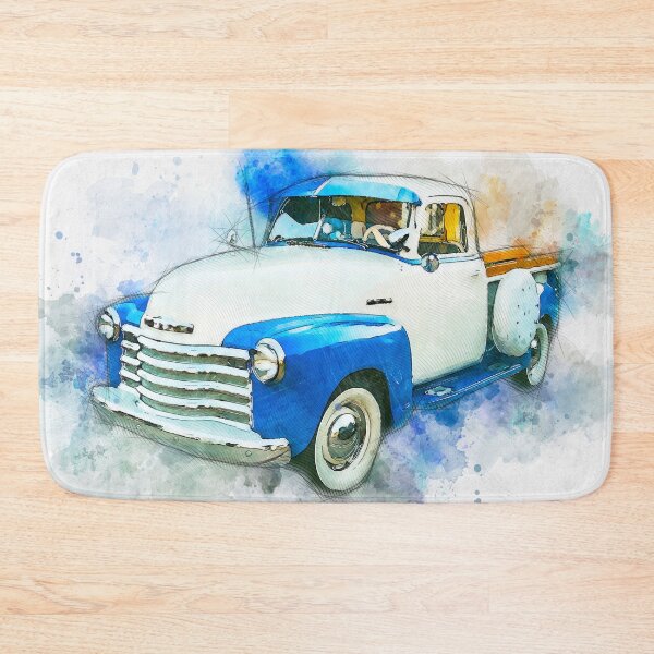 Item preview, Vintage American Pickup Truck. Watercolor. Illustration. designed and sold by shirtdan.