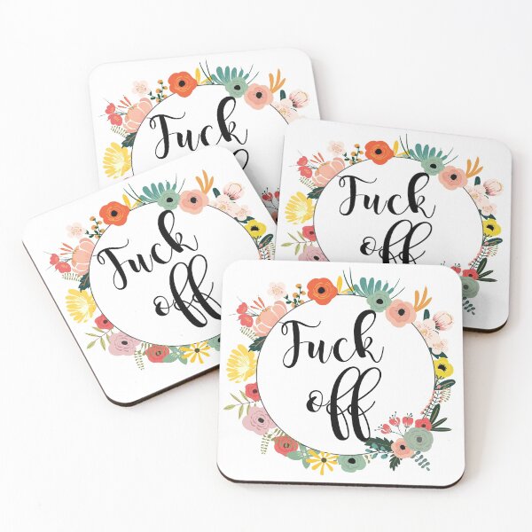 Item preview, Fuck Off in Floral Circle designed and sold by cierraanne.