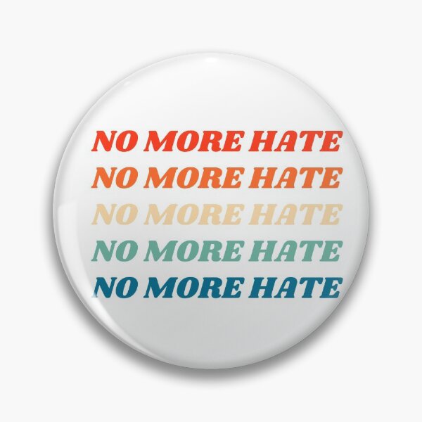 Item preview, No More Hate Retro Pattern designed and sold by cierraanne.