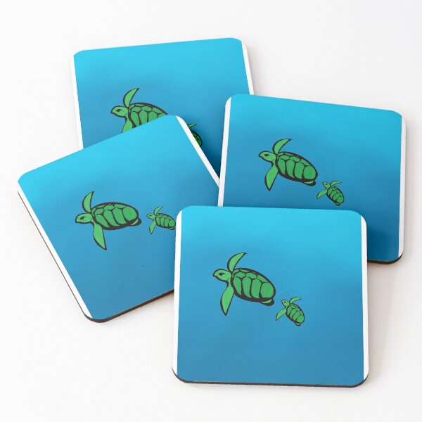 Item preview, Large and Little Turtle Swimming in the Ocean  designed and sold by Hanna-Speizman.