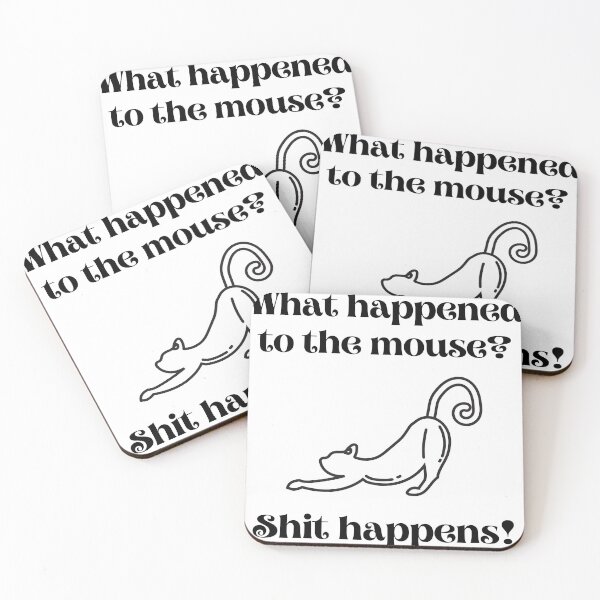 Item preview, Cat Humor Shit Happens Design designed and sold by StormyMuse.