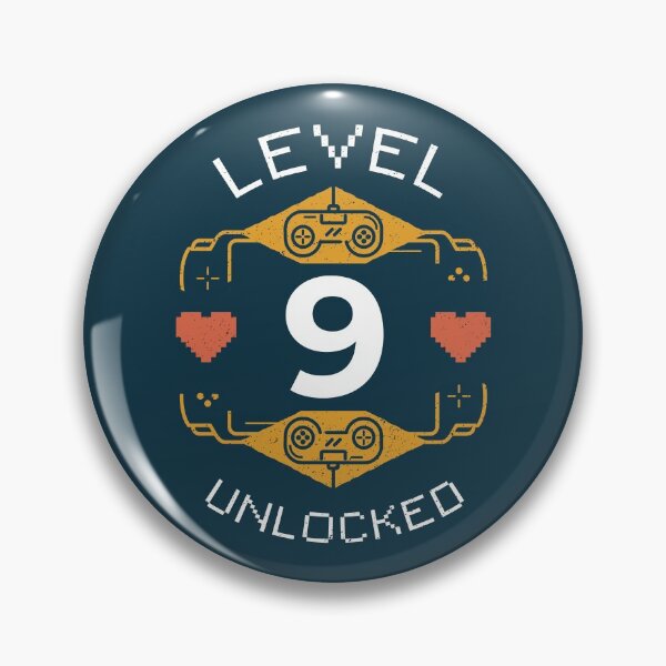 Item preview, Level 9 Unlocked | Retro Gaming Celebration designed and sold by SLAG-Creative.