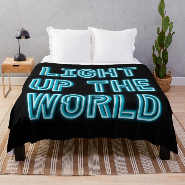 Item preview, Teal Light Up The World designed and sold by Elle Hazlett.