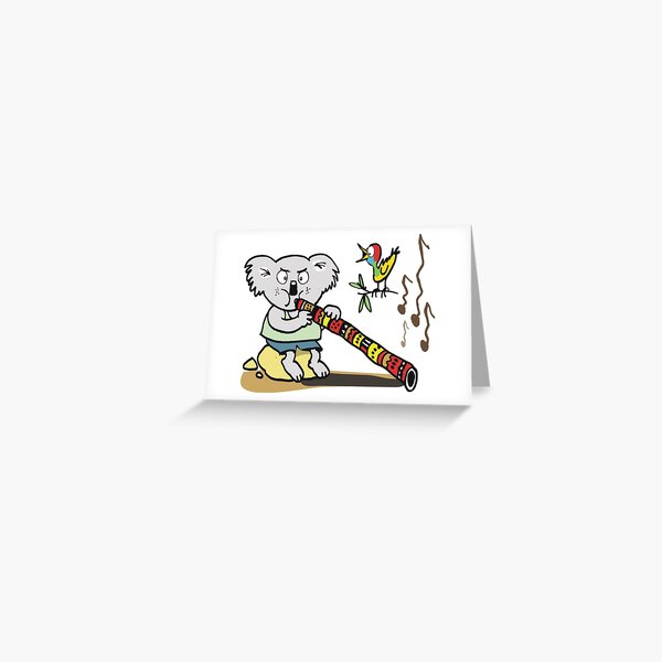 Item preview, Koala playing didgeridoo cartoon designed and sold by Al Benge.