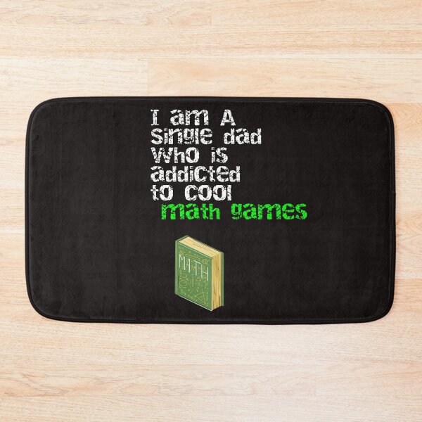 Item preview, Black I Am A Single Dad Who Is Addicted To Cool Math Games designed and sold by DamaliePierre.
