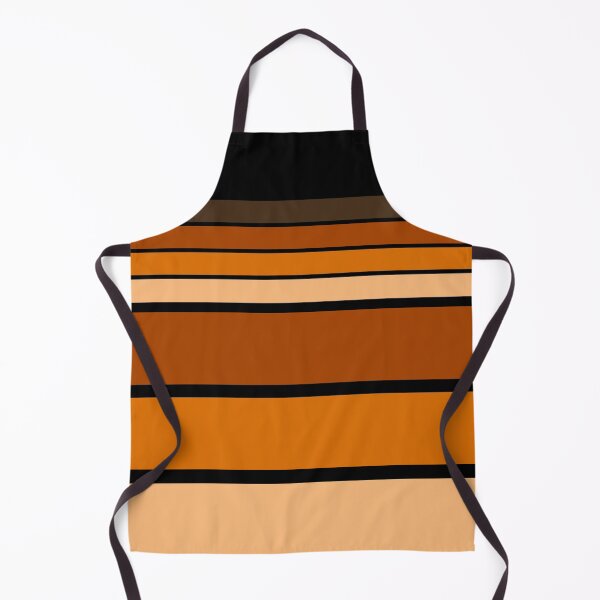 Aperçu de l'œuvre Motif rayé noir et jaune, marron et orange. créée et vendue par fuzzyfox.