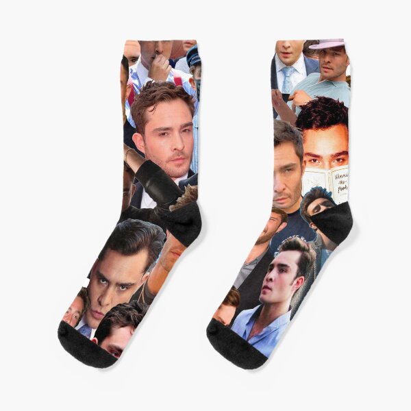 Collage de fotos de Ed Westwick Calcetines