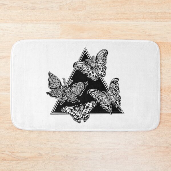 Item preview, A triangle frame of butterflies or moths designed and sold by ExocetMerch.