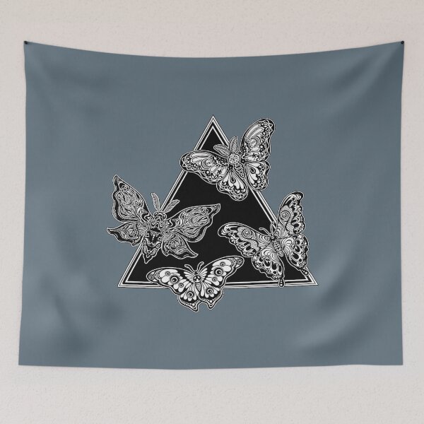 Item preview, Un marco triangular de mariposas o polillas. designed and sold by ExocetMerch.
