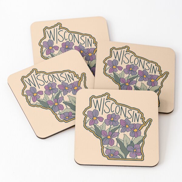 Item preview, Wisconsin State Flower Blue Violet Print designed and sold by jordannic.