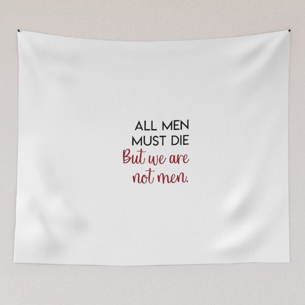 Item preview, All men must die sticker designed and sold by artoffandom.