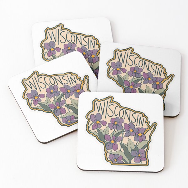Item preview, Wisconsin State Flower Blue Violet designed and sold by jordannic.