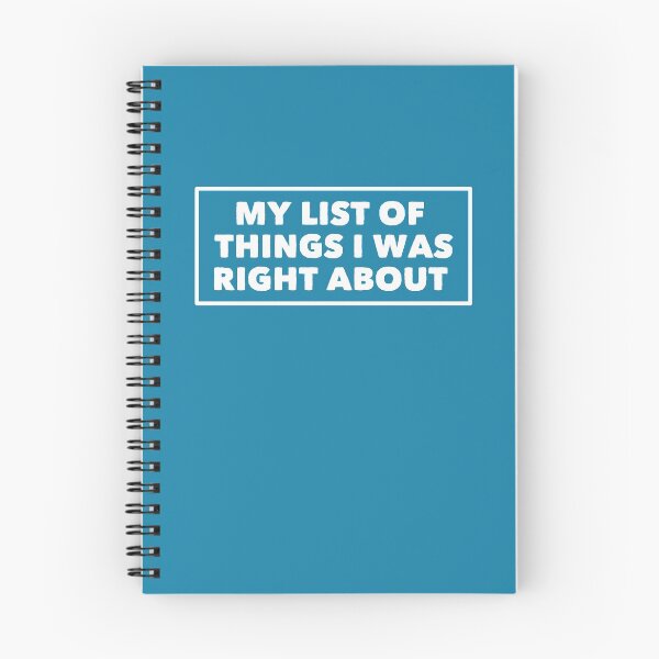 Artikelvorschau, Meine Liste der Dinge, mit denen ich Recht hatte entworfen und verkauft von Zeelicious Designs.