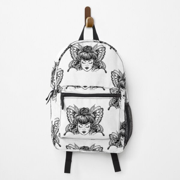 Item preview, Beautiful butterfly or moth with elf girl face designed and sold by ExocetMerch.