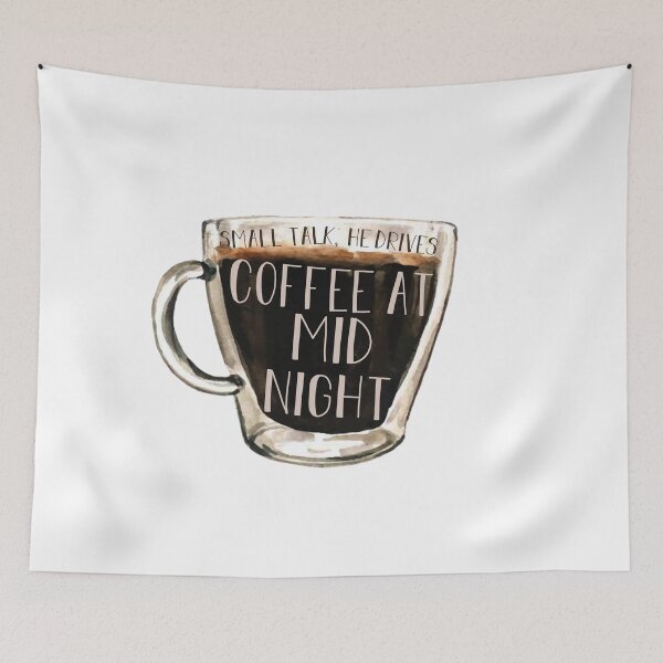 Item preview, coffee at midnight designed and sold by lovely-lyrics.