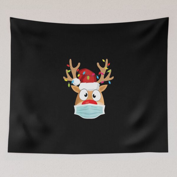 Item preview, Christmas Reindeer With A Mask Family Matching Pajamas designed and sold by SamArtistbyAUS.