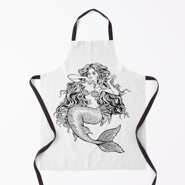 Item preview, Beautiful mermaid girl with fairytale hair art designed and sold by ExocetMerch.