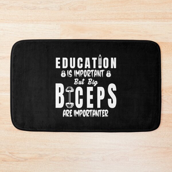 Item preview, Education Is Important but Big Biceps Are Importanter T-shirt - Funny Gym Gift For Workout Lovers - Gift Idea For Bodybuilders And Weight Trainers - Mens Sport T-Shirt designed and sold by Vikingstorm.