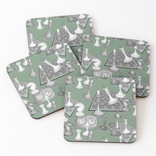 Item preview, The Queen’s Gambit on soft evergreen designed and sold by Sharilea.