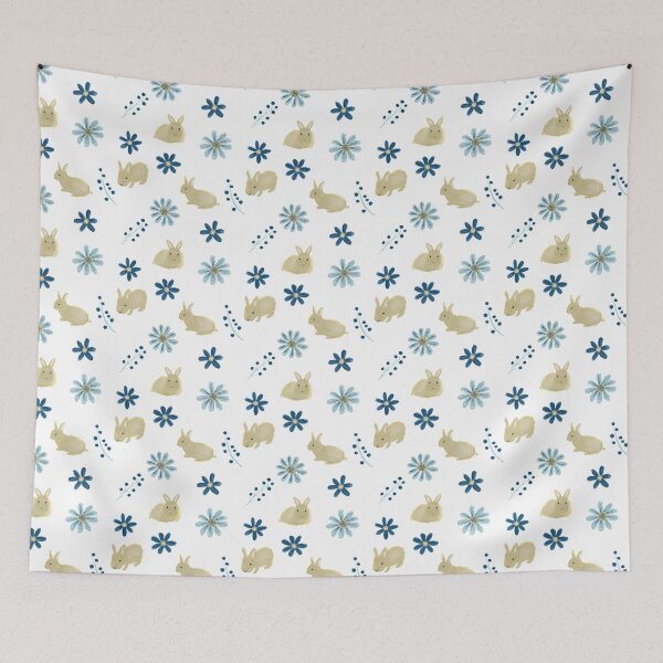 Item preview, Bunny and Flower Pattern by Tinta Designs designed and sold by Tintadesigns.