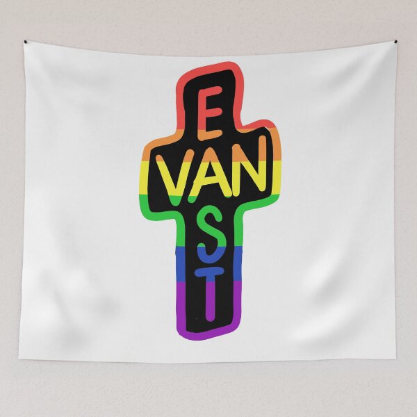 Item preview, Rainbow East Van Cross designed and sold by willowsbunnies.