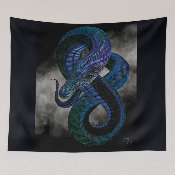 Artikelvorschau, Blauer Wyrm-Drache entworfen und verkauft von sodsworld.