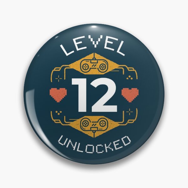 Item preview, Level 12 Unlocked | Retro Gaming Celebration designed and sold by SLAG-Creative.